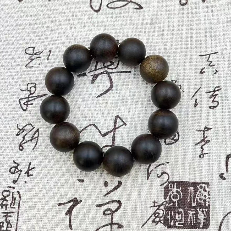 YDY021 沉香大圆珠手串尺寸约20mm 多样性发一件