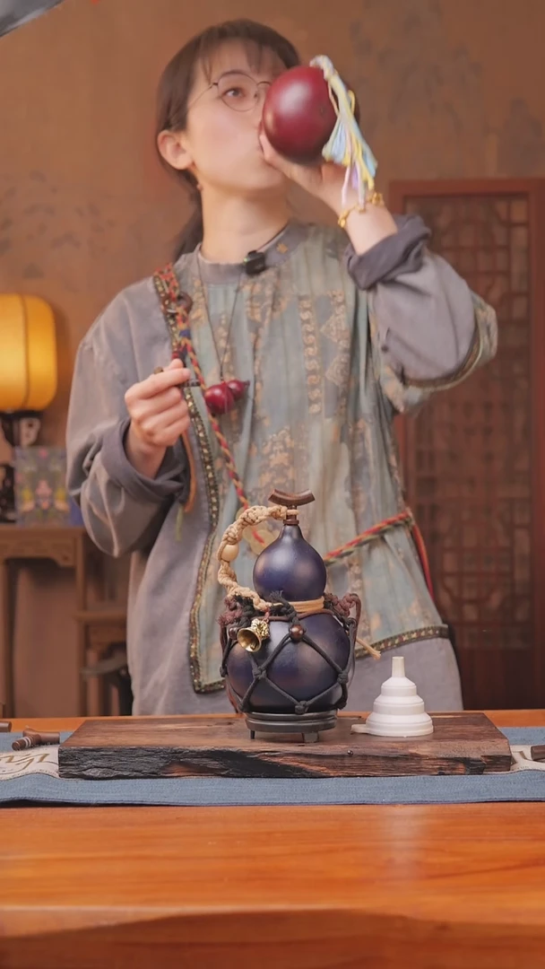 1623号链接精品大漆葫芦现货现发[一物一拍]