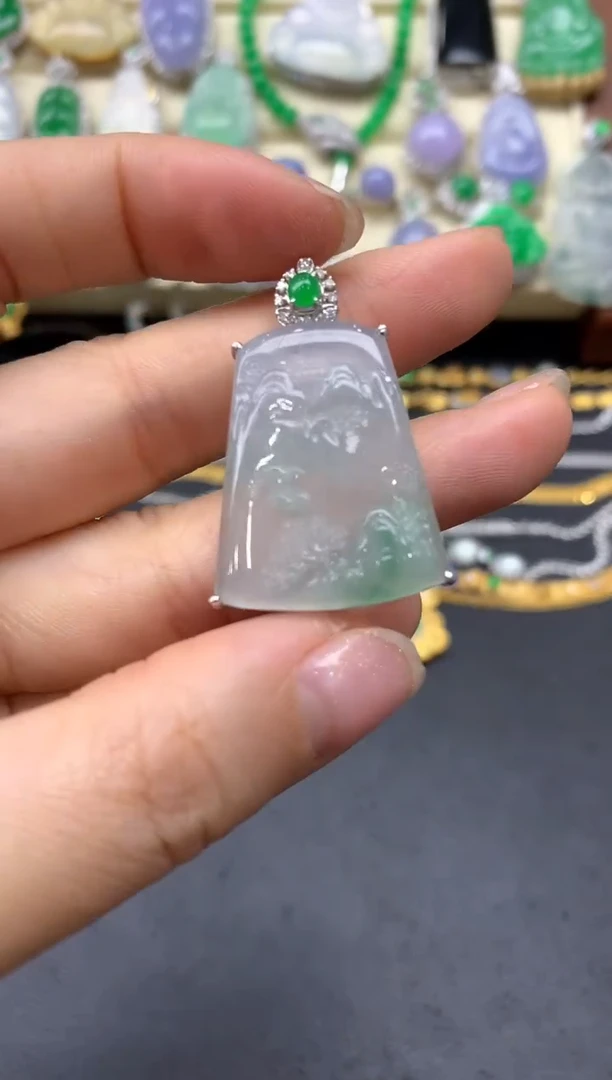 【闪购商品】翡翠颈饰18K金镶嵌163-中国好珍宝