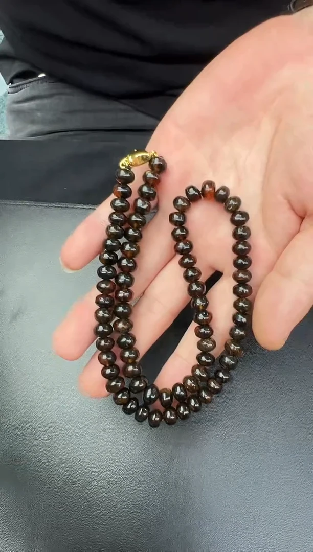 未镶嵌琥珀裸石抚顺项链  HC0730-24  多样性发其一