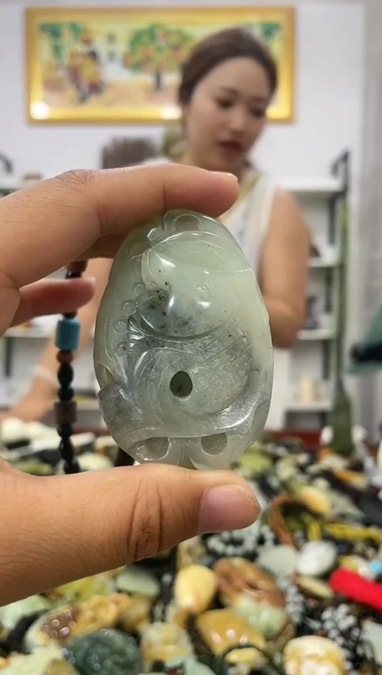岫玉未镶嵌手把