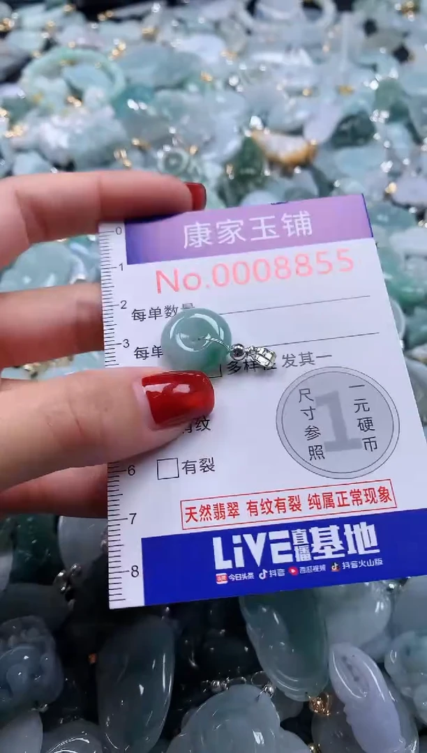 翡翠未镶嵌吊坠(不含链)8855
