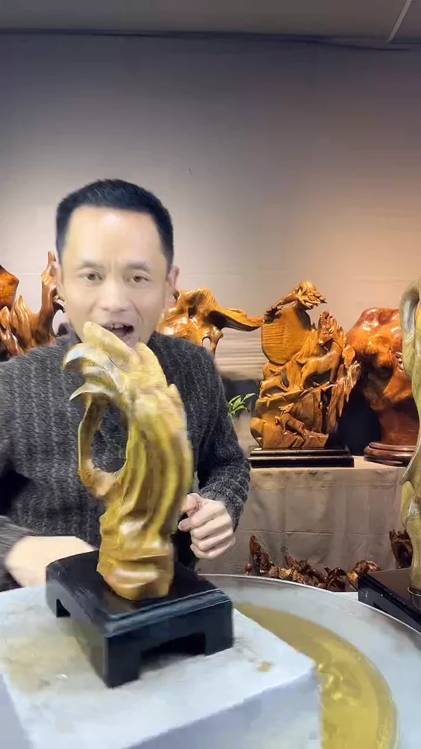 金丝楠静****️小叶桢楠随行摆件41