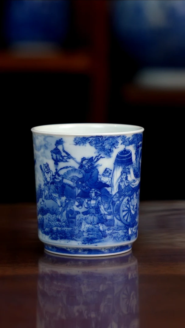 晓竹窑青花钟馗嫁妹