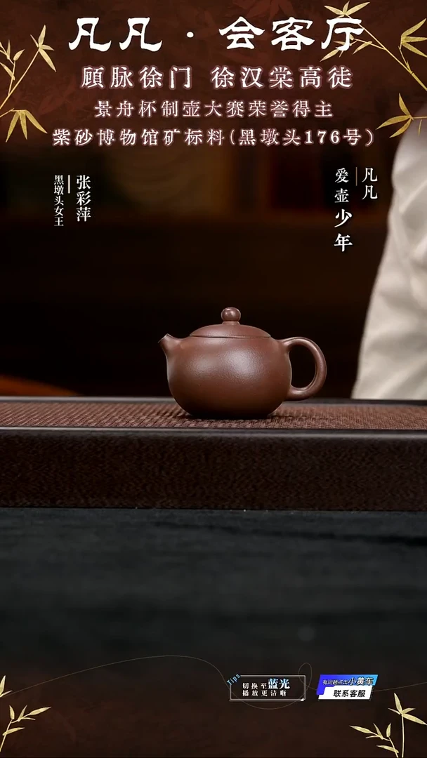 茶壶紫砂ZCP298 张彩萍 西施 棠韵紫泥150cc