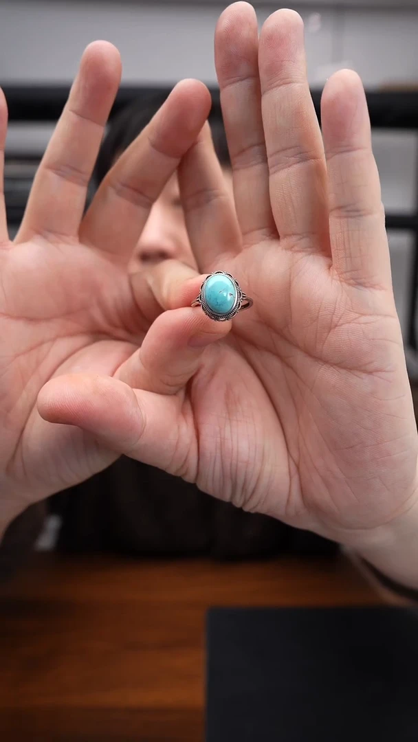 未镶嵌绿松石戒指1223DL054戒指