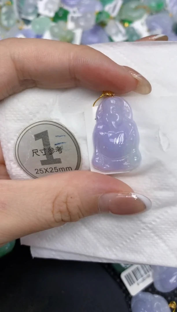 颈饰18K金镶嵌翡翠1111111