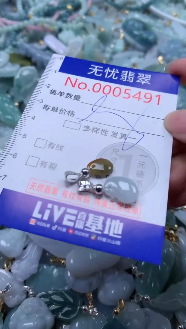 翡翠未镶嵌吊坠(不含链)5491