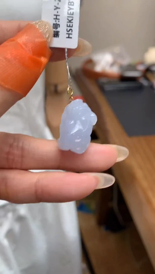 【闪购商品】翡翠颈饰18K金镶嵌貔貅