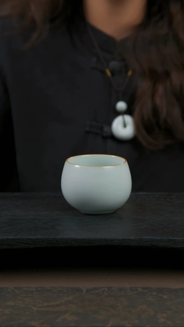 【闪购商品】杯欢喜杯汝窑主人杯1