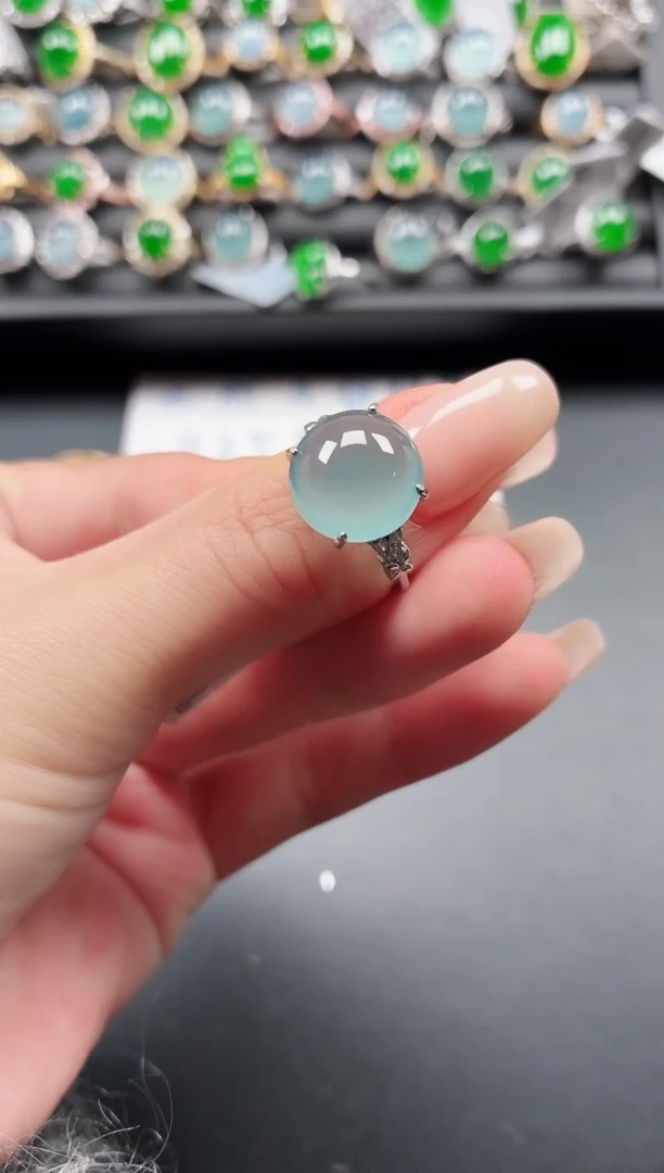 银S925镶嵌戒指翡翠1111