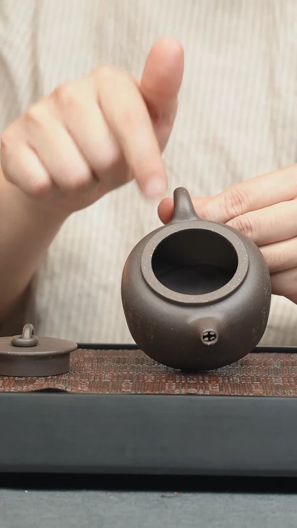 茶壶紫砂五堂 曼生井栏-刻-180cc