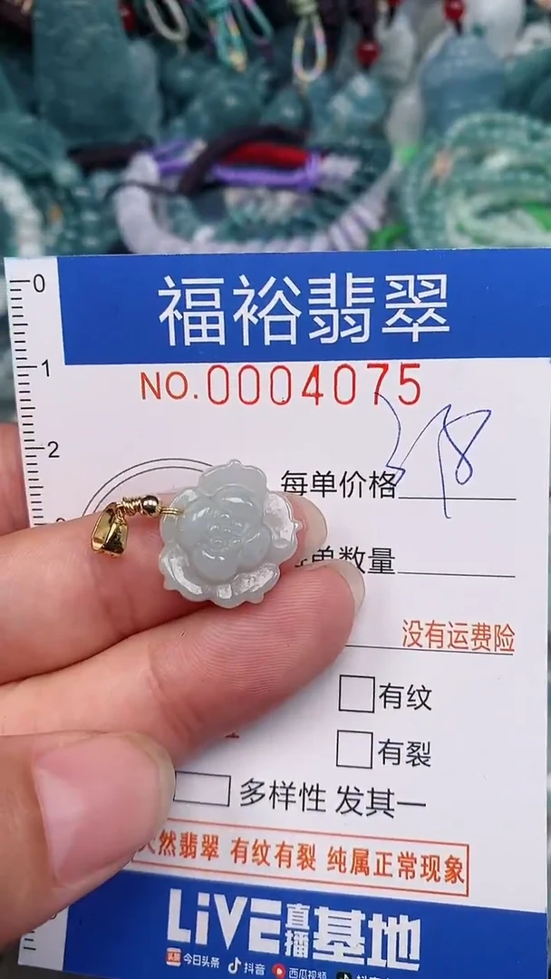 翡翠未镶嵌颈饰...0004075