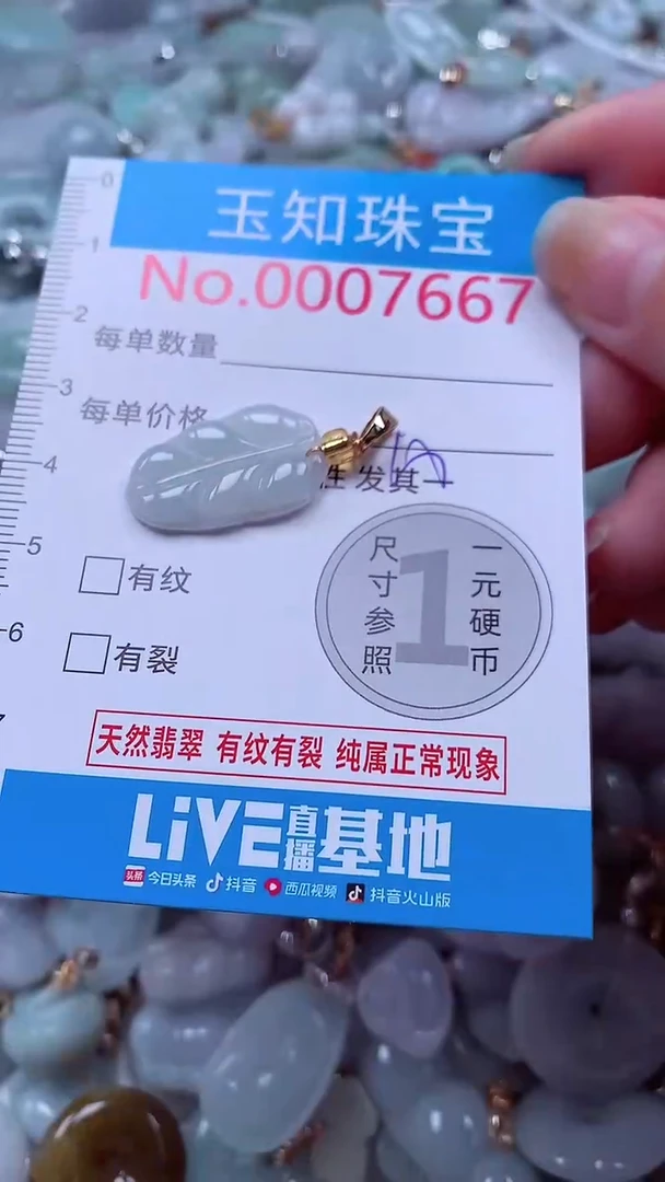 吊坠(不含链)未镶嵌翡翠7667