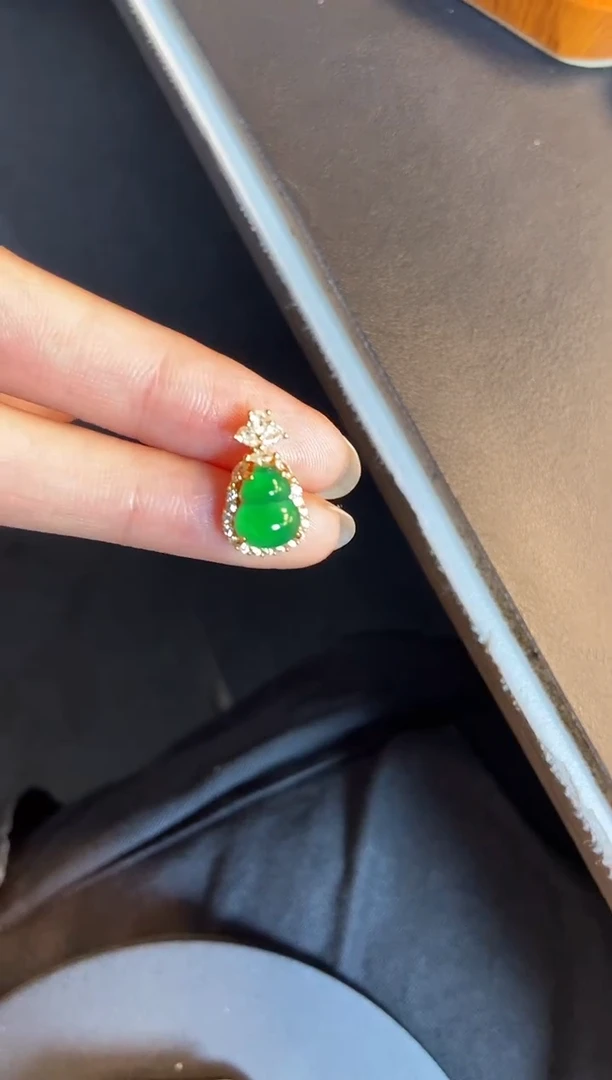 吊坠(不含链)银S925镶嵌翡翠1