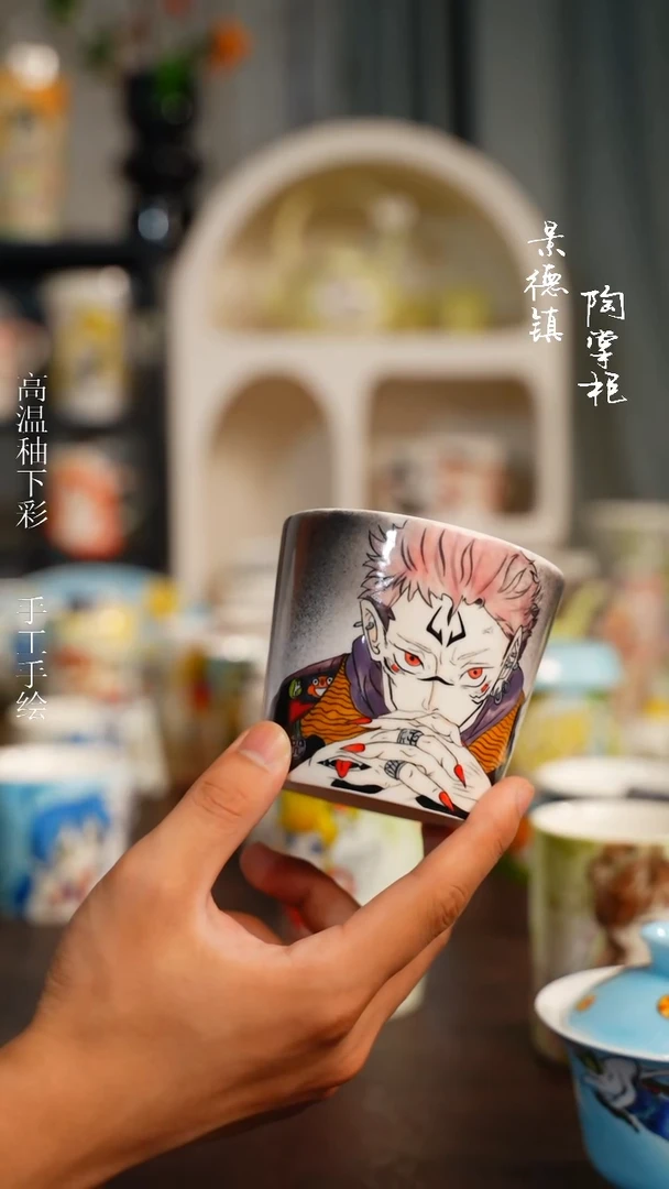 景德镇高温釉下彩纯手工手绘