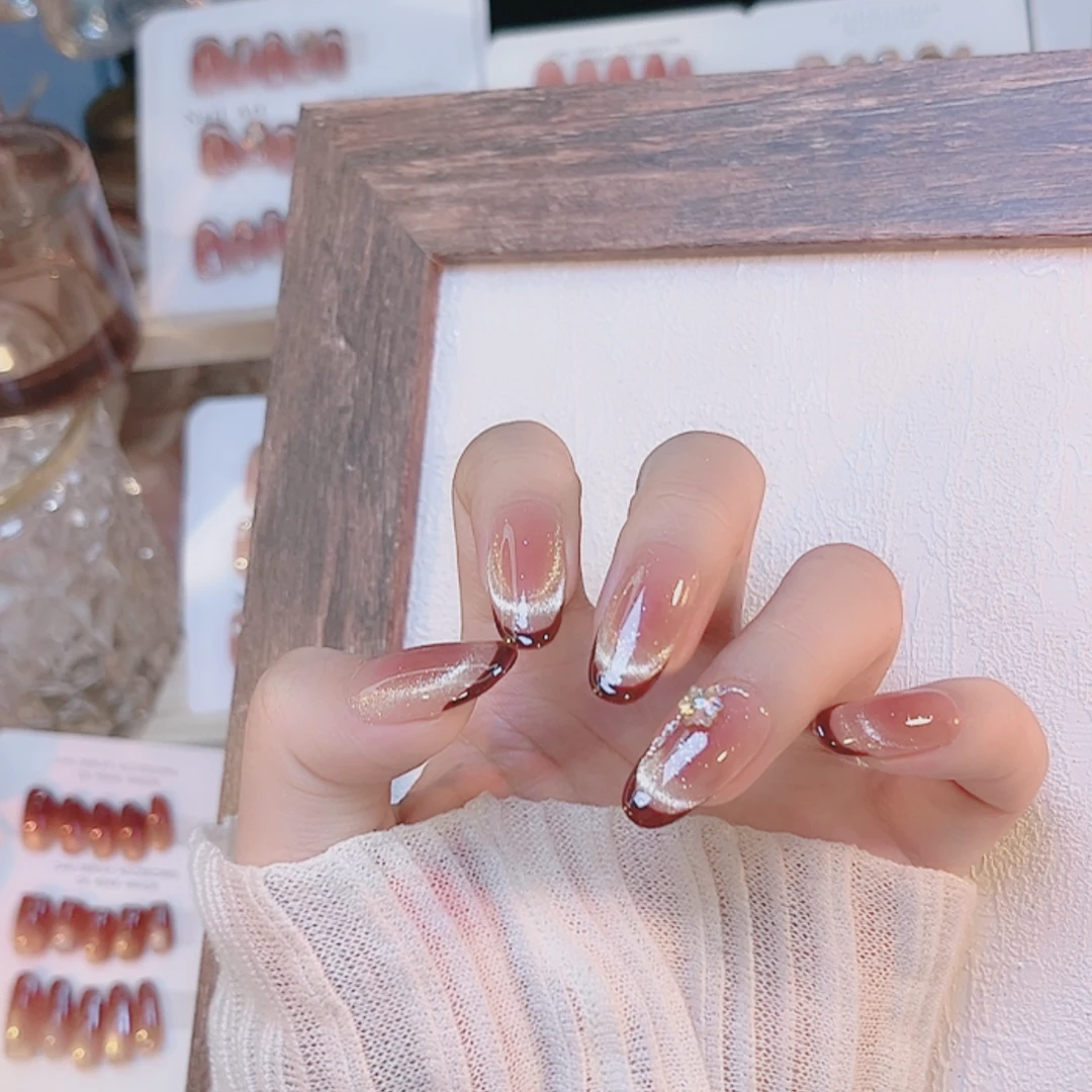 焦糖熔岩---手工穿戴甲10片装