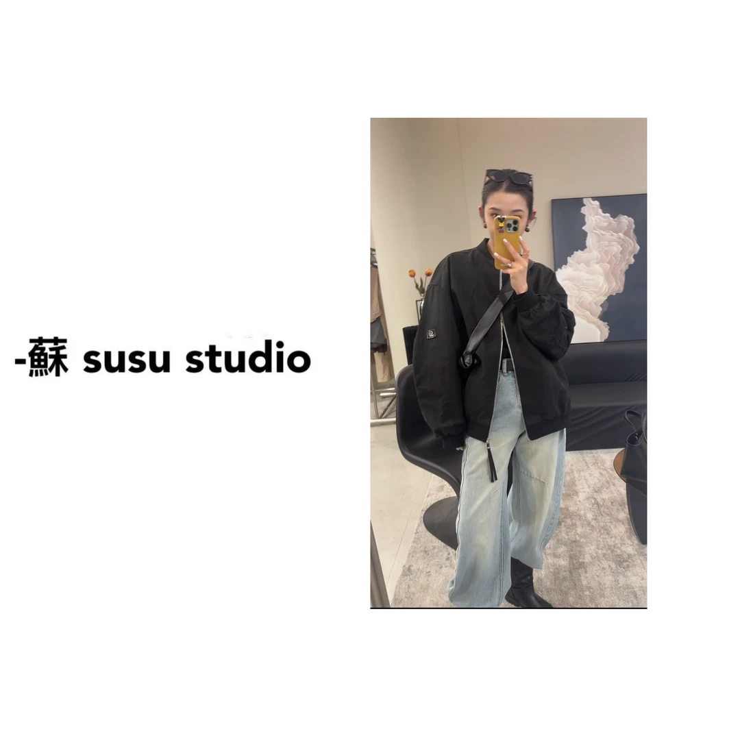 2025春季新款宽松设计感女士休闲时尚百搭韩版棒球服外套