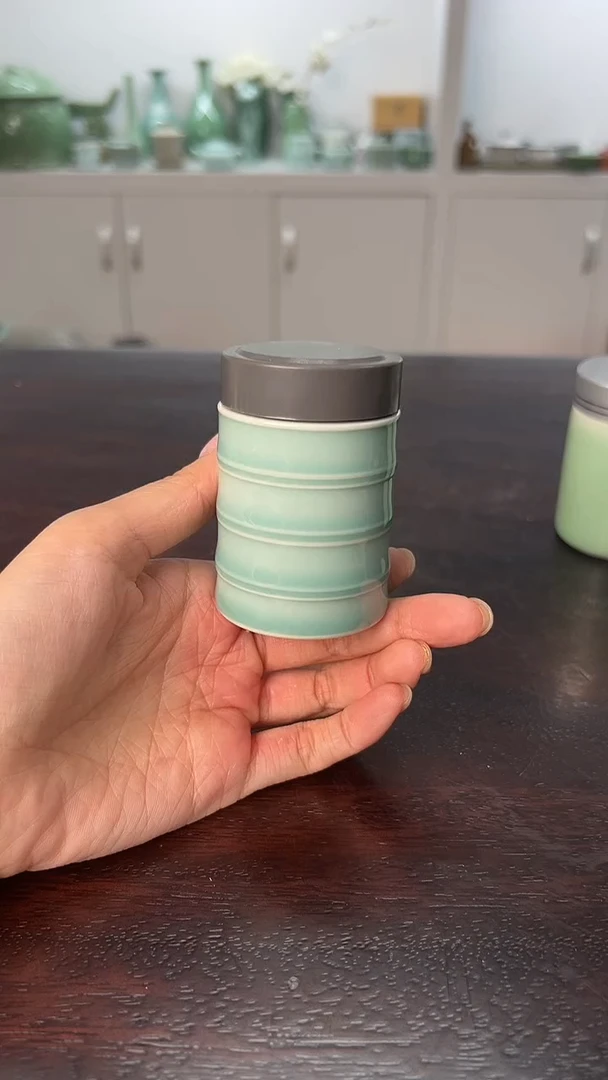 龙泉云间青瓷小米茶器