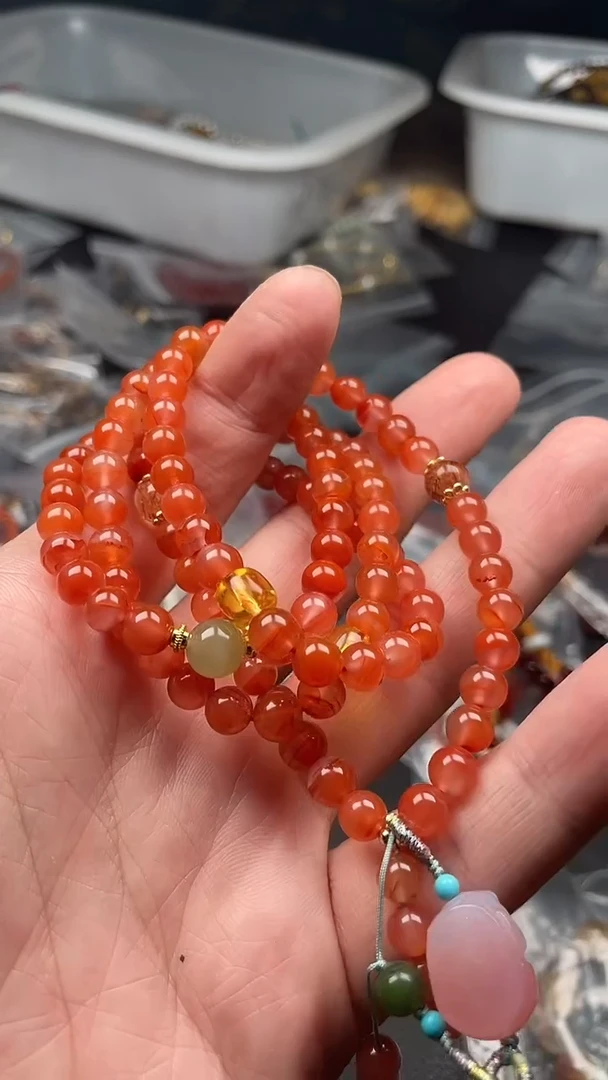 手串未镶嵌南红玛瑙牛***^多样性发货拍一发一