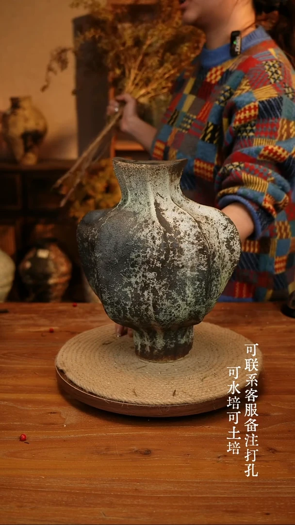 陶瓷318异形爱心大肚瓶可水培可土培