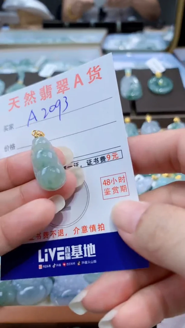 颈饰未镶嵌翡翠天然翡翠A货挂件