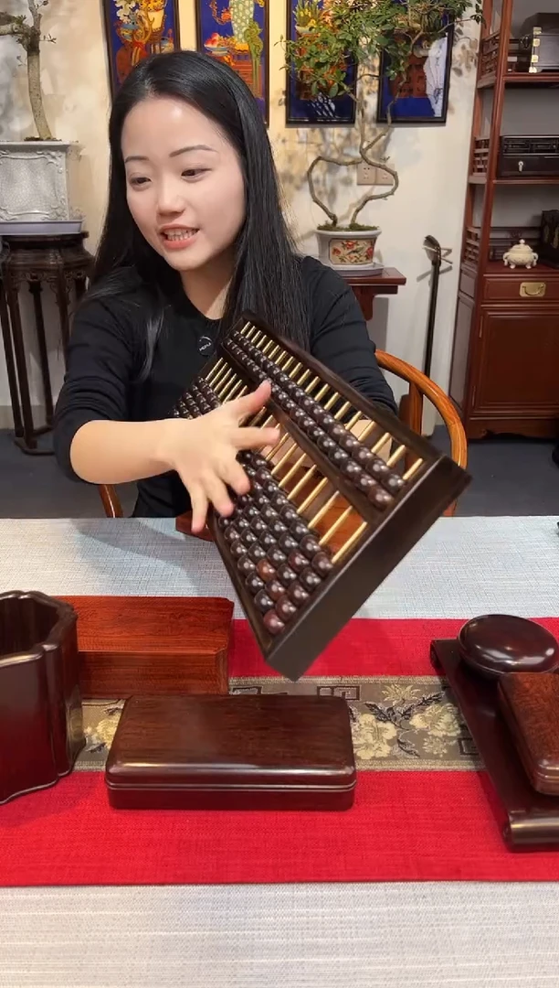 红酸枝木类成套家具算盘    19档