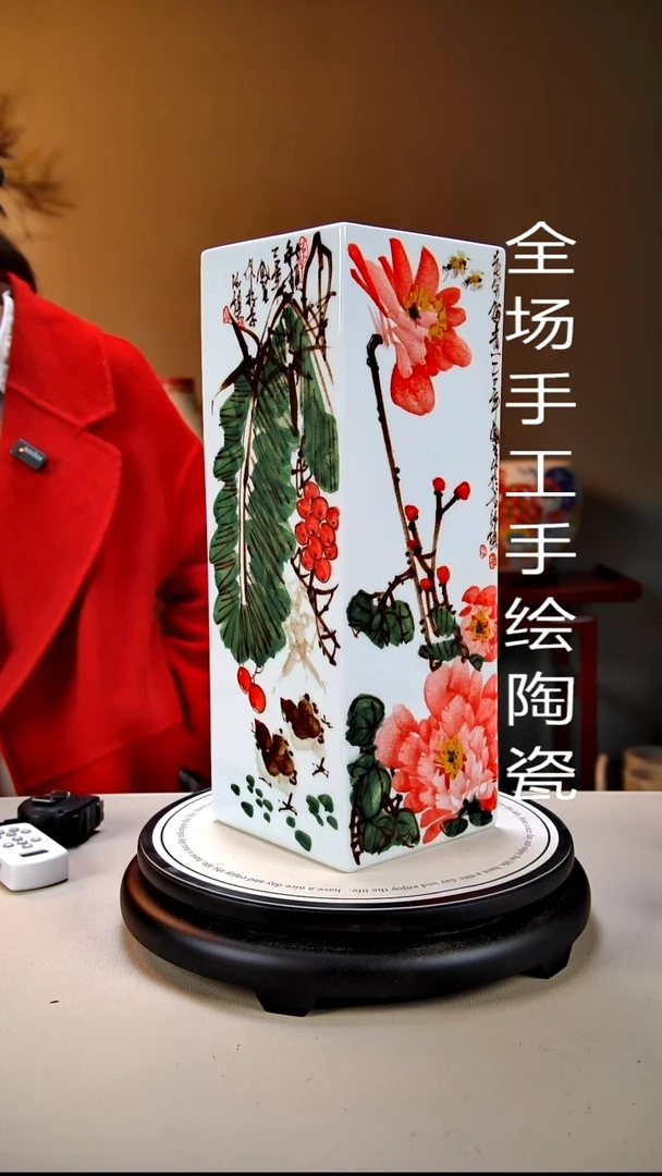 摆件陶景德镇手绘陶瓷