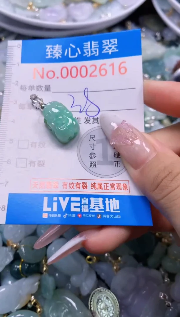 翡翠未镶嵌吊坠(不含链)2616