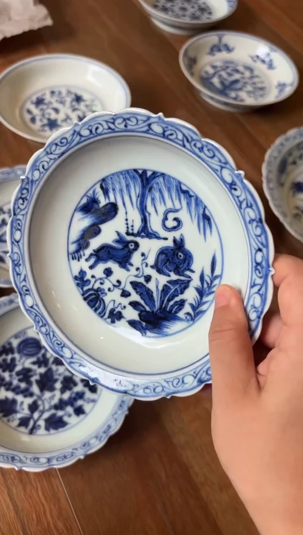 闪购青花兔子壶承