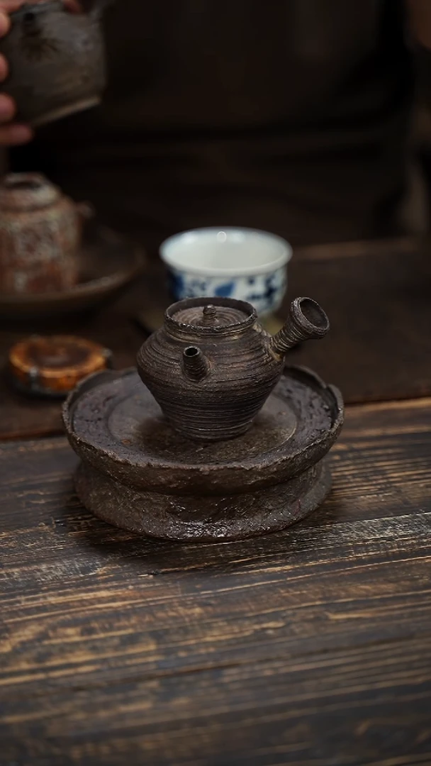 全手工制作 南蛮 侧把壶  130cc