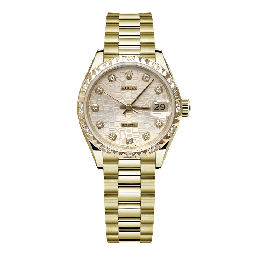 99新 Rolex/劳力士 日志68258/31mm/银白电脑/原盘后钻圈/单表