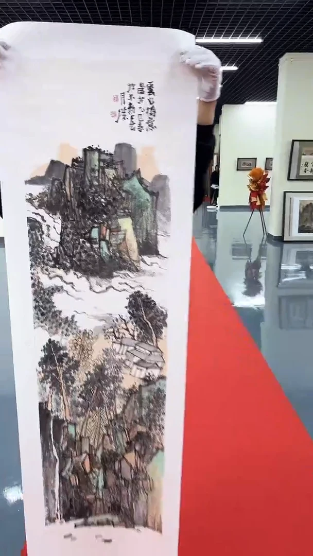 国画韩老师绘画作品 带荣宝斋宁波证书