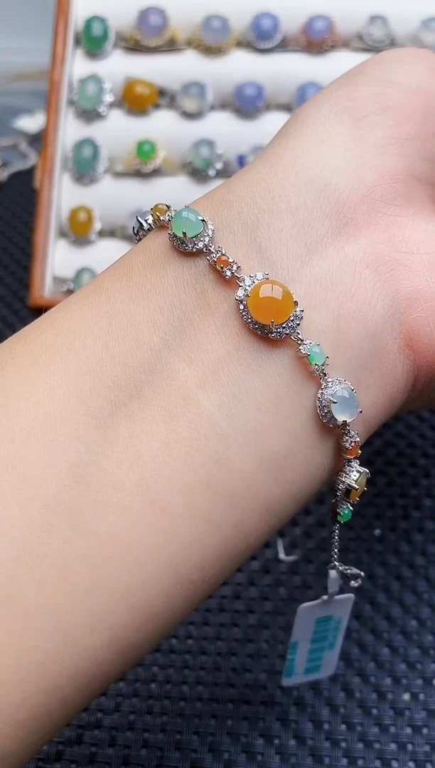 银S925镶嵌戒指翡翠3517