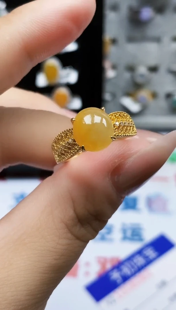 银S925镶嵌戒指翡翠1070