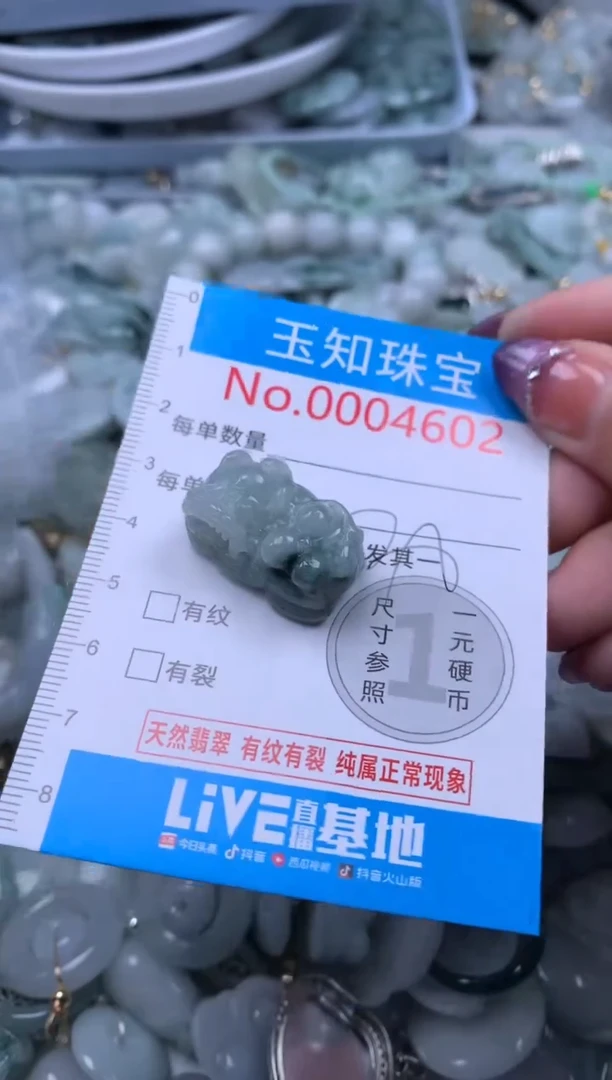 翡翠未镶嵌吊坠(不含链)4602