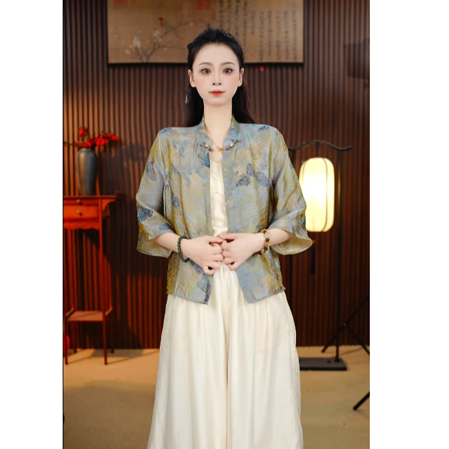 【梦蝶】小鱼高定新中式国风外套