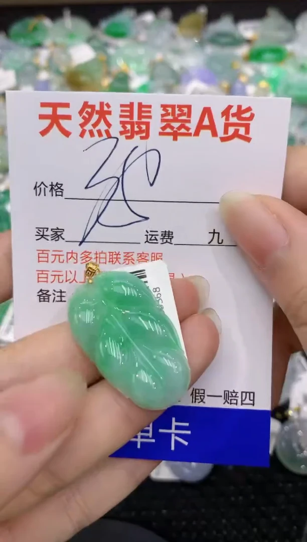 【闪购商品】翡翠颈饰18K金镶嵌8888888888