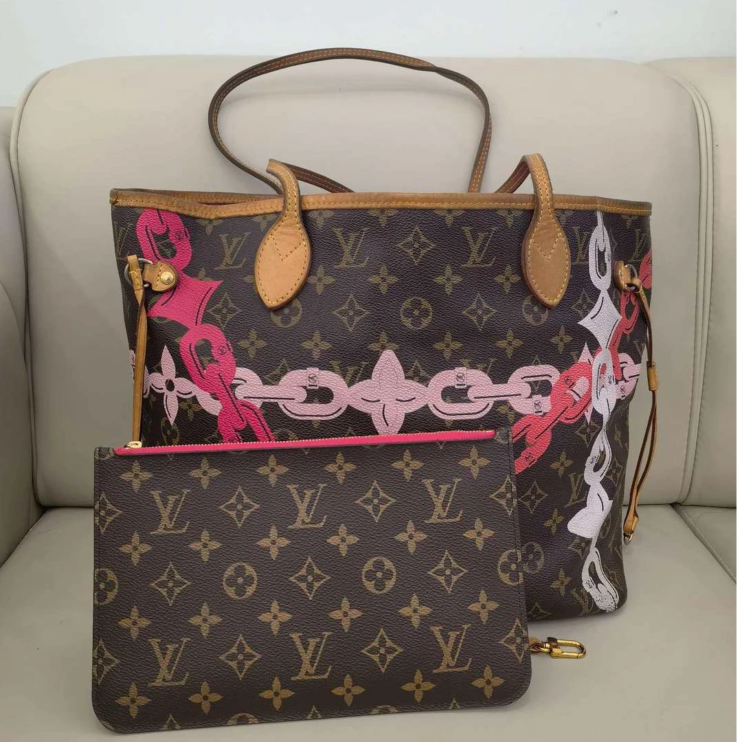95新 LouisVuitton/路易威登 LV nfl购物袋中号手提包 12309932