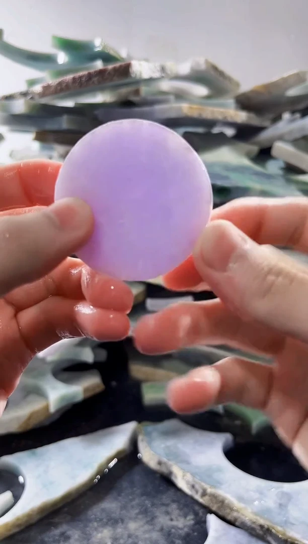 裸石翡翠缅甸翡翠A货文5037