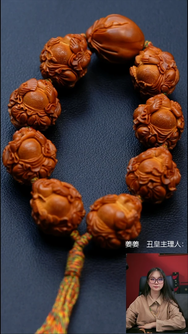 手串/手链橄榄核2.4骑兽童子财神手持