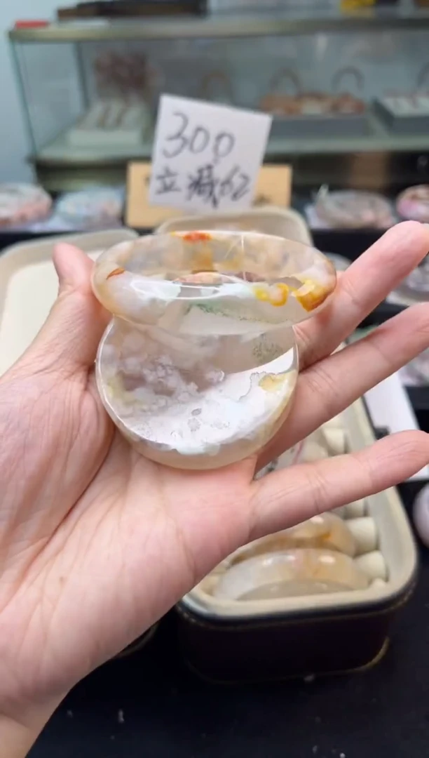 未镶嵌手镯石英质玉59圈口（赠品镯心）393907