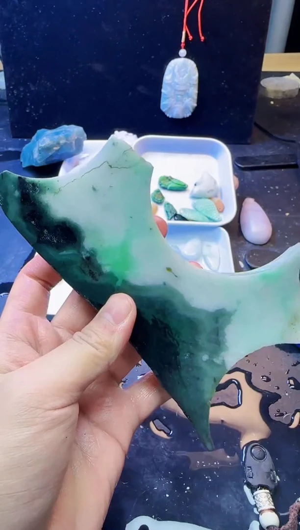 颈饰未镶嵌翡翠罗*026天然A货翡翠