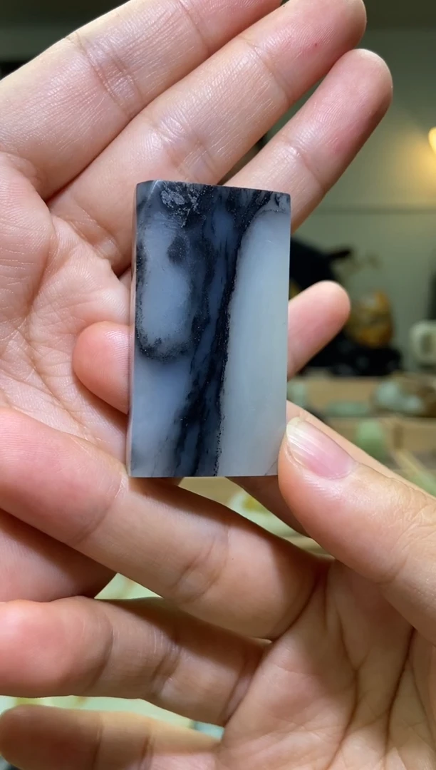 未镶嵌和田玉挂件新疆和田玉青花平安牌挂件