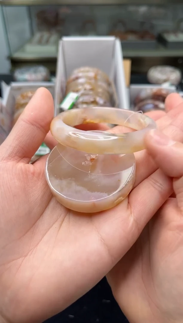 未镶嵌手镯石英质玉52圈口（赠品镯心）3674163