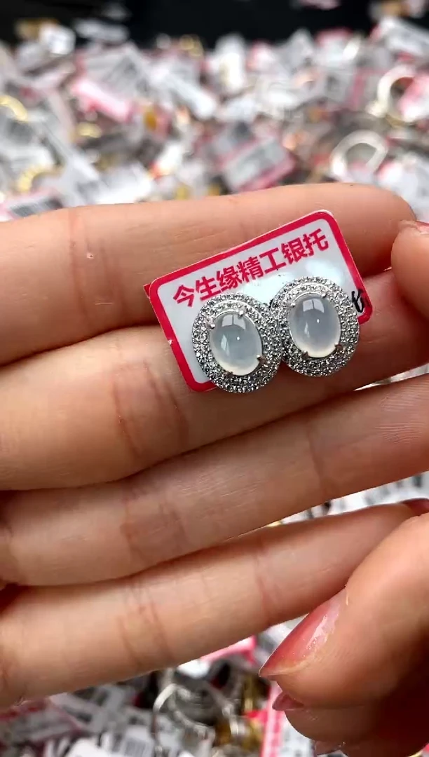 【闪购商品】翡翠戒指银S925镶嵌44444444       0