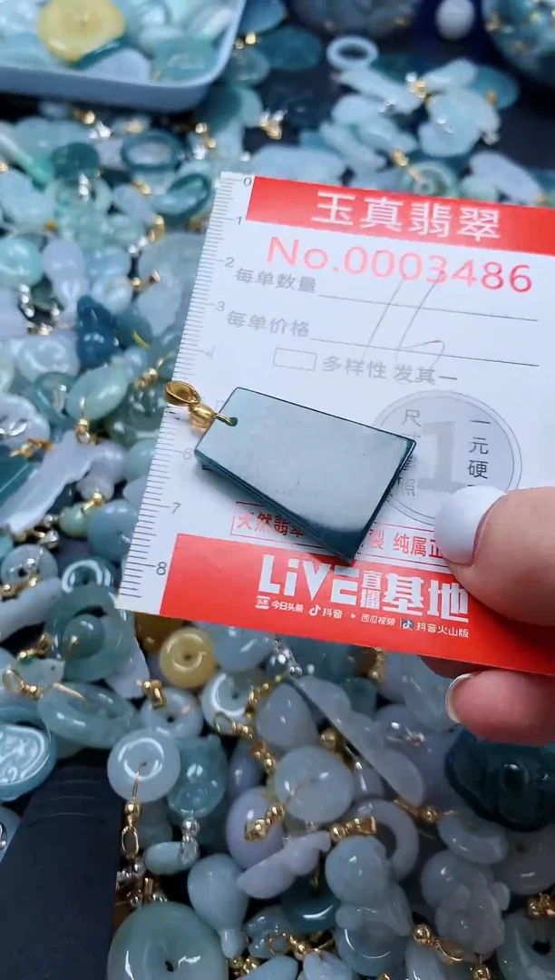 翡翠未镶嵌吊坠(不含链)3786