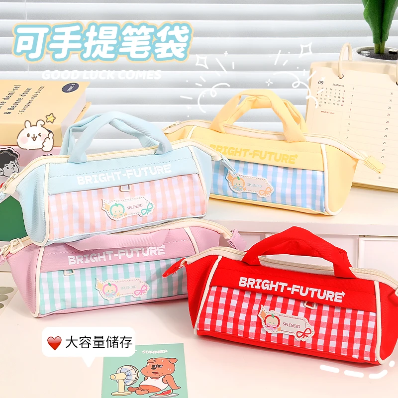 NM【一单到手4~8个】高颜值多功能小房子手提笔袋学生文具便携收纳