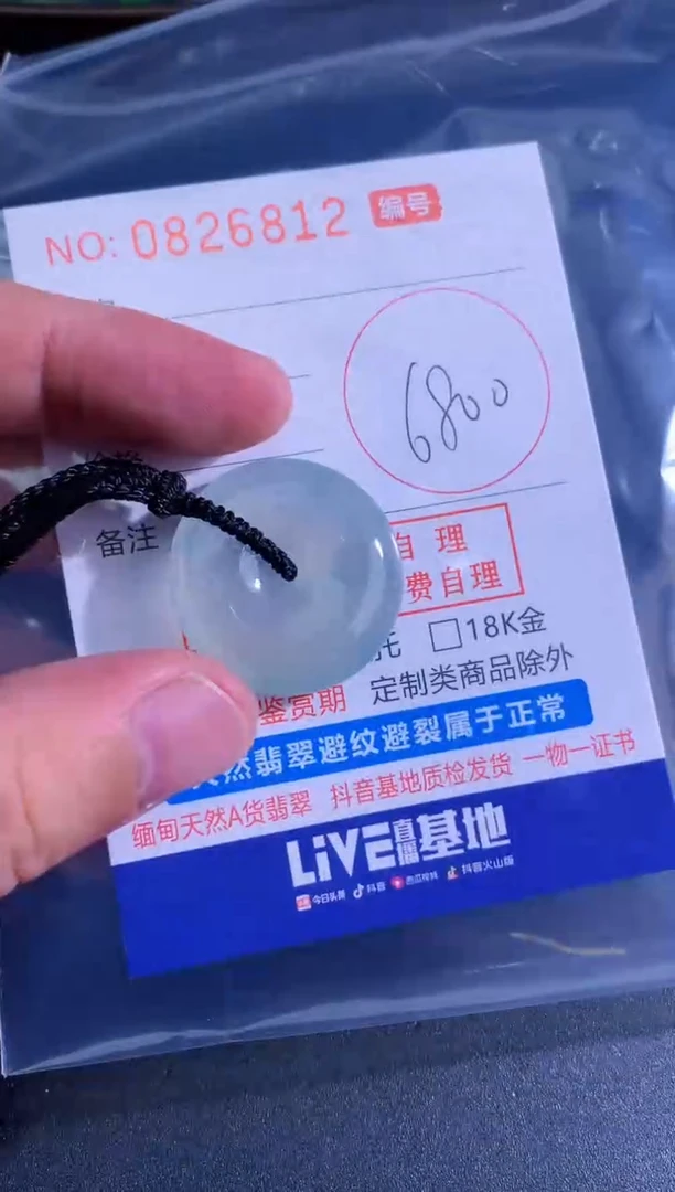颈饰未镶嵌翡翠该****️该