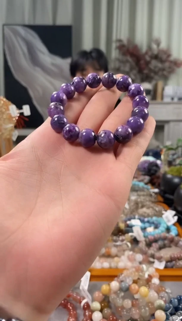 未镶嵌手链水晶紫龙